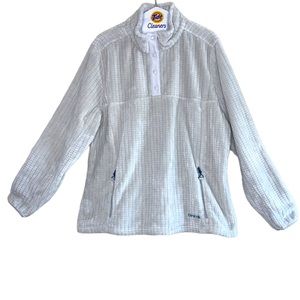 Orvis Cream Soft Pullover Waffle Weave Sweatshirt